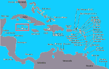 carte du Les iles caïmans